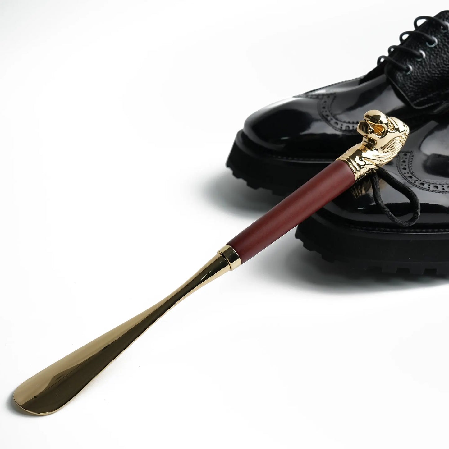 FootFitter Classic 21" Medium Shoe Horn with Wooden-Style Handle LEIZILEI