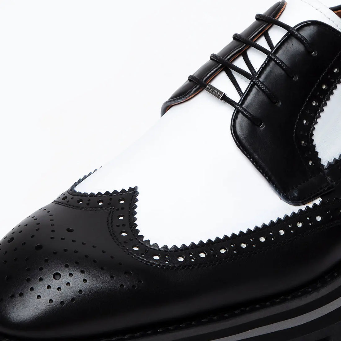 Men's thick-soled handmade gentleman's business derby shoes 90006F LEIZILEI