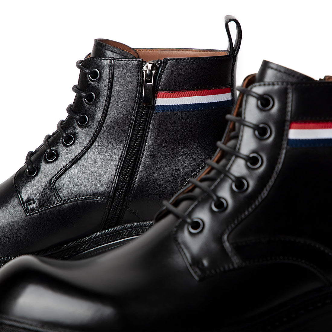 Men's Genuine Leather Thick Sole Black Martin boots 2023HC02 LEIZILEI